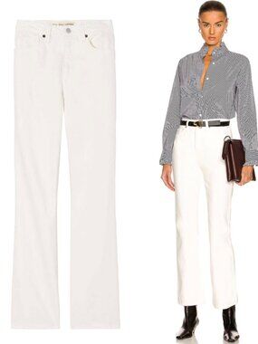 Nili Lotan Boot Cut Jeans Cream Wash Size 27